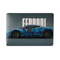 Ferrari Blue Skull Camo laptop skin