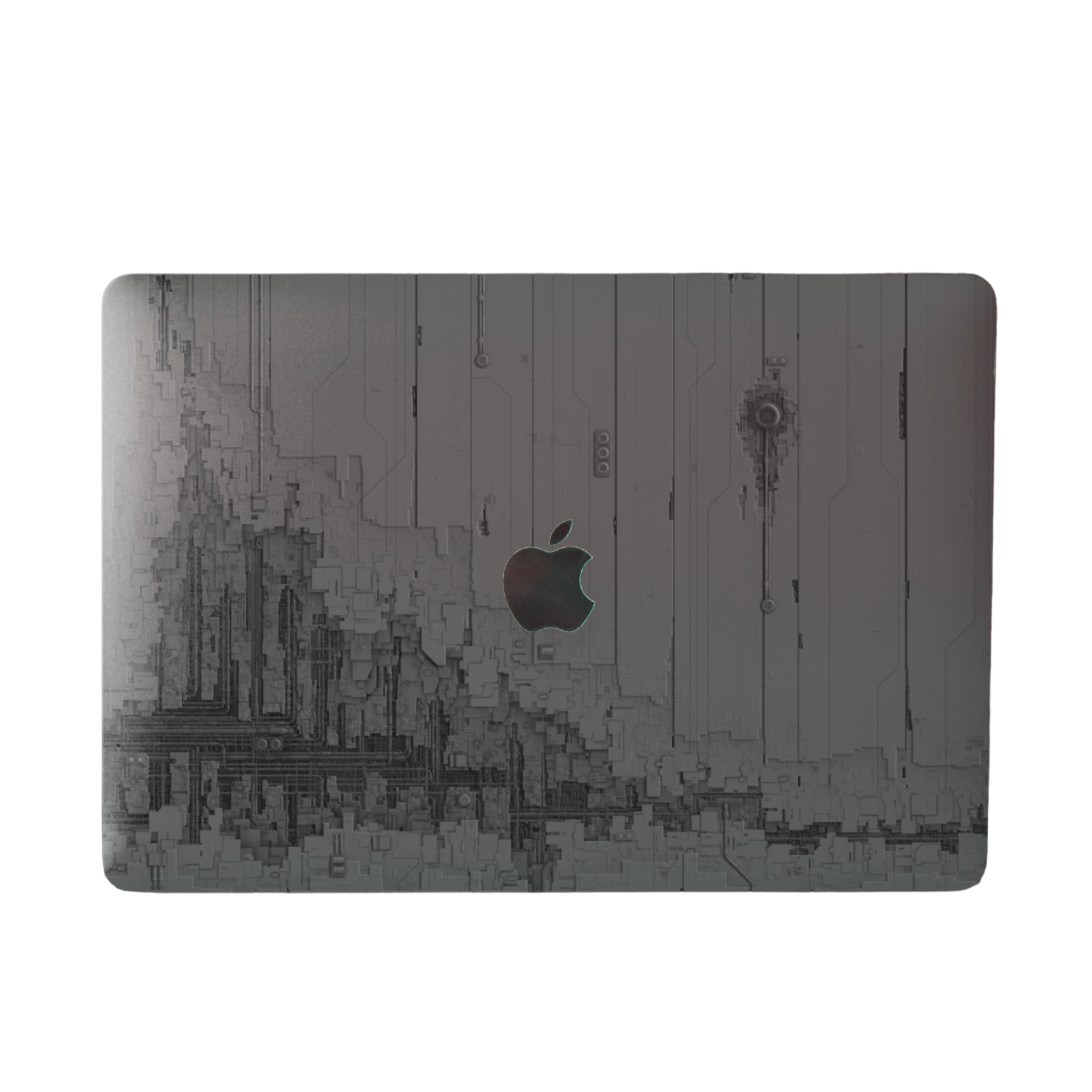 Grey Concrete Art laptop skin