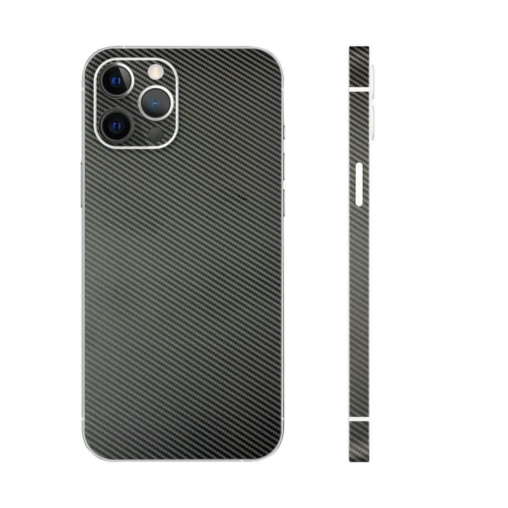 Midnight Black Carbon Fiber Premium Textured Phone Skin