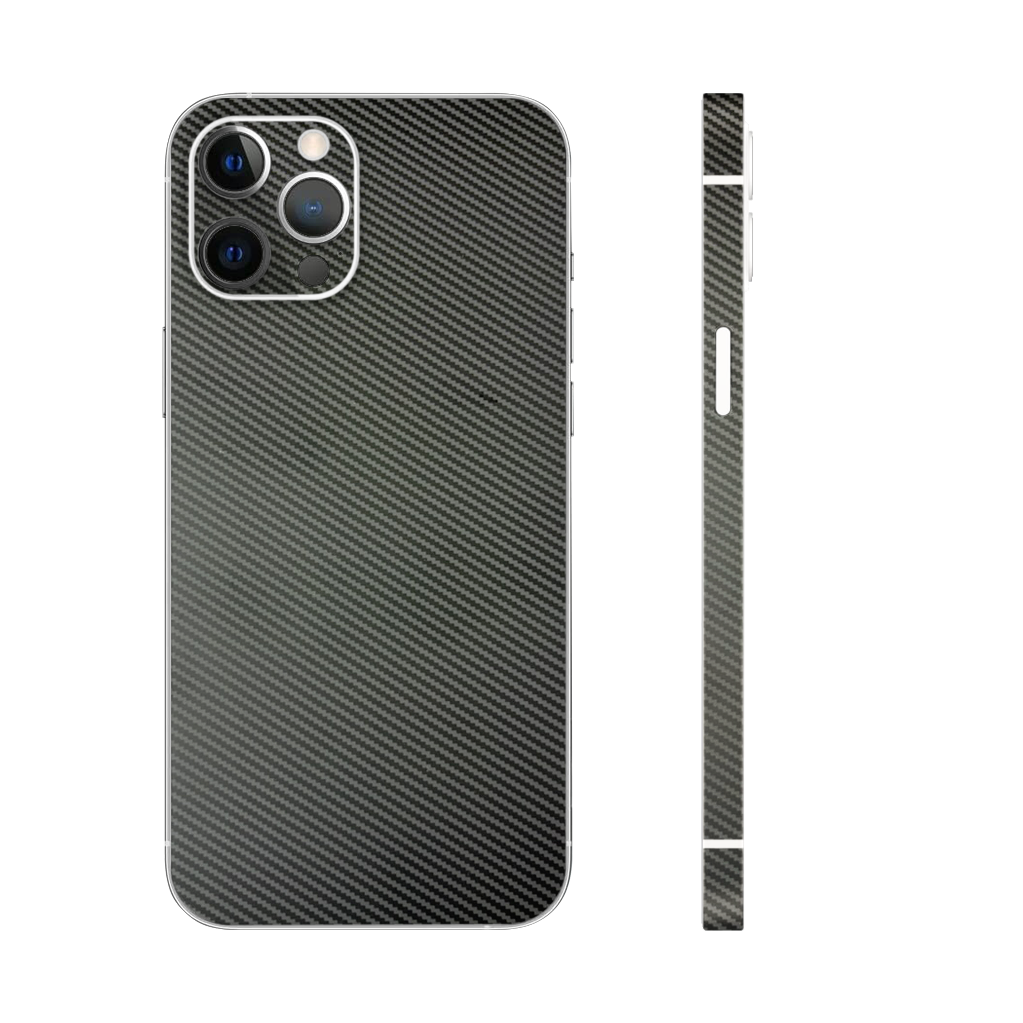 Midnight Black Carbon Fiber Premium Textured Phone Skin