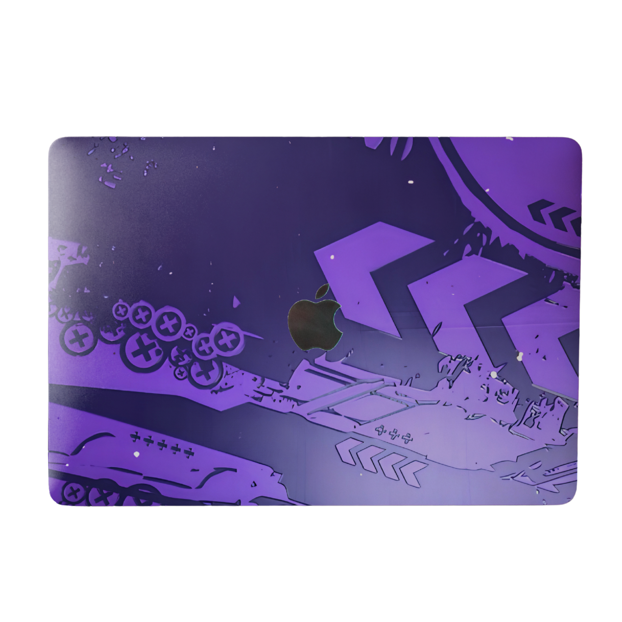 Purple Abstract Art laptop skin