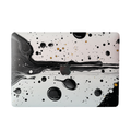 White & Black Abstract Art laptop skin