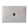 White Abstract Art laptop skin