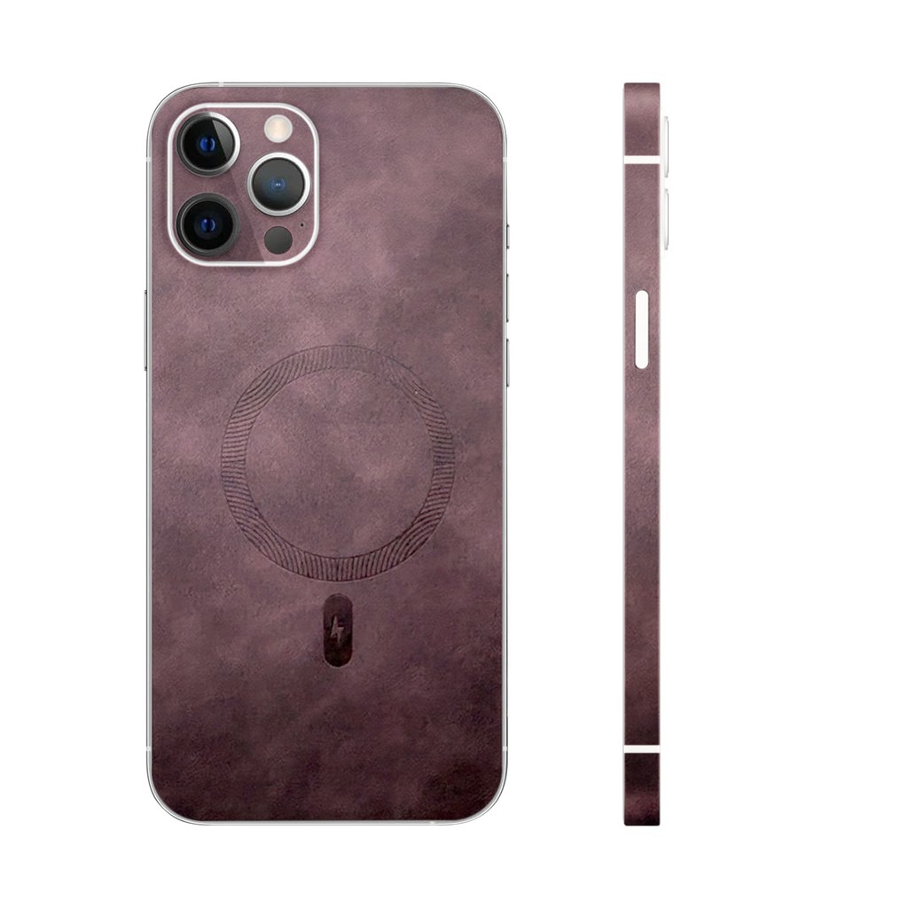 Wine Red Premium Textured Phone Skin