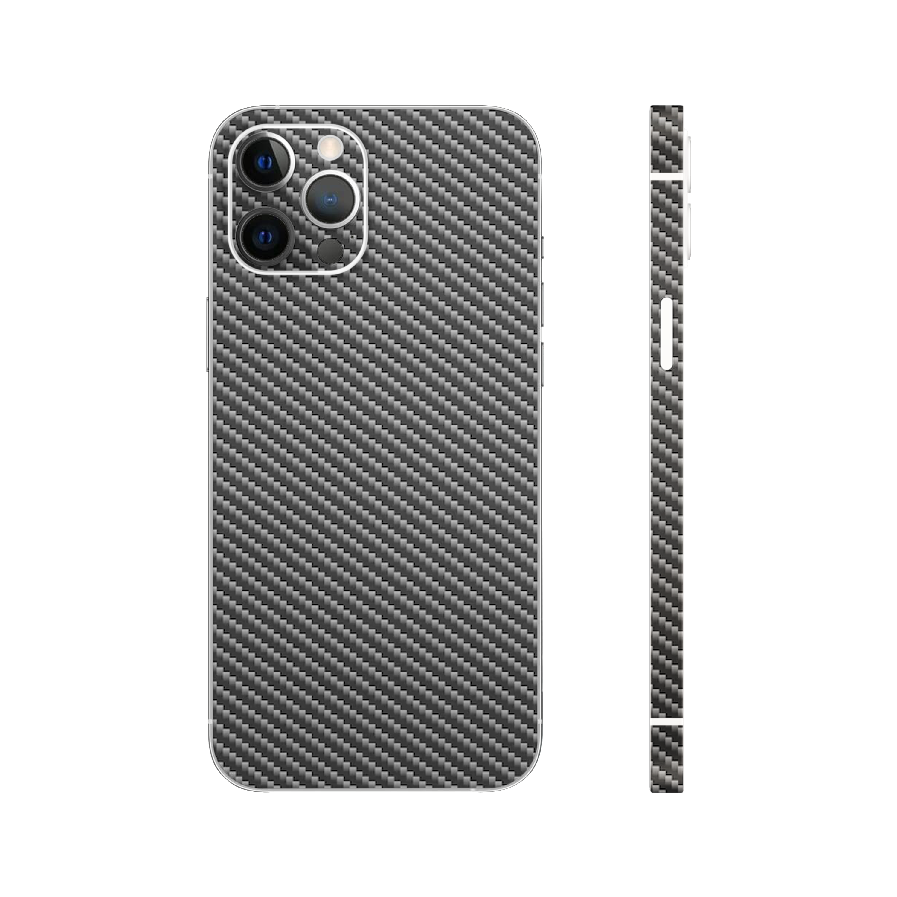 Black Carbon Fiber Textured Phone Skin
